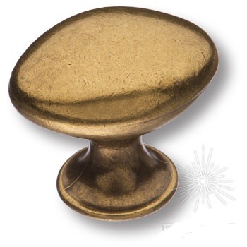 Ручка кнопка 15.340.00.12, материал Замак, отделка Бронза, 34*28*37 мм