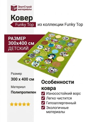 Ковер Funky Top Sus green 300x400