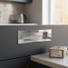 Ручка врезная Gamet UZ-E6-096-01, материал Замак, отделка Хром, 124*38*12 мм