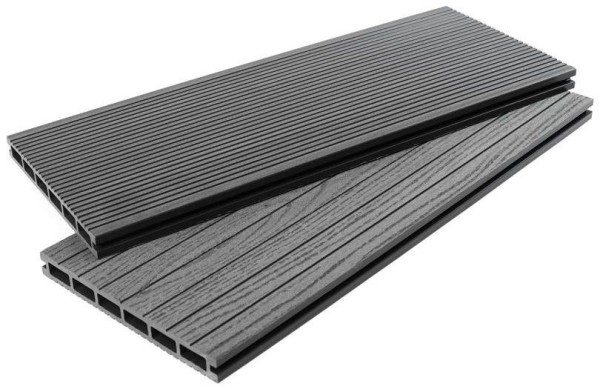 Террасная доска ДПК - ДеревоПласт DP Standart+ графитовый