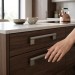 Ручка скоба Viefe GRAF BIG 0486192L24, материал Замак, отделка Сталь, 224*41*14 мм