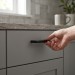 Ручка скоба SYSTEM SY4704 0064 AL6, материал Замак, цвет Чёрный, отделка Черный, 72*40*30 мм