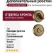 Дополнительные розетки для сантехнического замка RO14W6 ABM ROSET, материал Замак, отделка Бронза