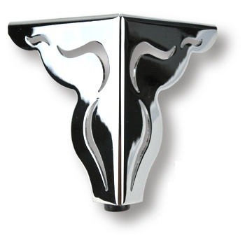 Опора мебельная KAX-4620-0120-A01, материал Сталь, отделка Хром, 116*102 мм