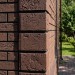 Угол наружный Grand Line, Состаренный кирпич Design Plus, Каштан (Черный шов)