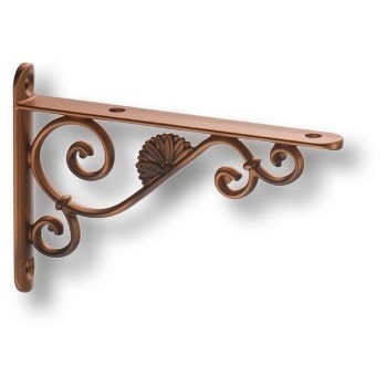 Полкодержатель (комплект 2шт.) BAROCCO-A RAM/ANT, материал Металл, отделка Медь, 15*85*125 мм