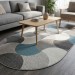 Ковер Sofit 2257 light grey овал 200x300
