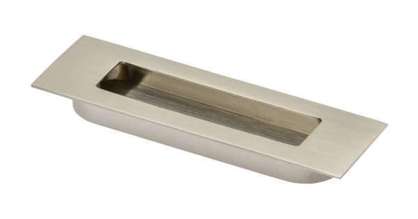 Ручка врезная UZ-E6-096-06, материал Замак, отделка Никель, 124*38*12 мм