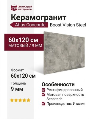 Atlas Concorde Italy Boost Vision Steel 60x120 HCJZ