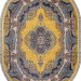 Ковер Aravia 6807 yellow овал