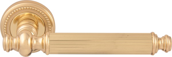 Дверная ручка на круглой розетке 353 L Regina Полированная латунь, материал Латунь, отделка Латунь, 160*55 мм