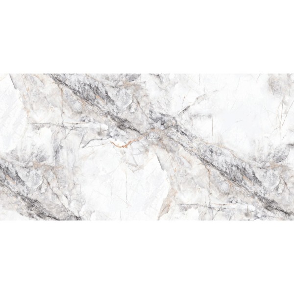 Керамогранит Maimoon Ceramica (Маймун Керамика) Gloster Santana White 120х60 см, глянцевый
