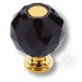 Ручка кнопка 0737-320-2-BLACK, материал Латунь Стекло, отделка Золото Стекло, 50*d=38 мм
