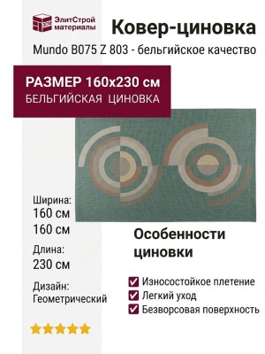 Ковер-циновка Mundo B075 Z 803 160x230