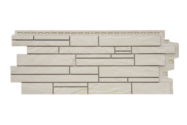 Фасадная панель Grand Line, Скала Классик, Молочный оттенок