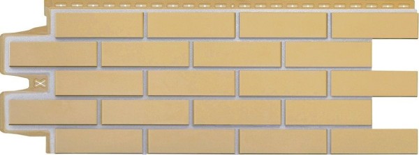 Фасадные панели Grand Line, Клинкерный кирпич Design, RAL 7006 Песочный