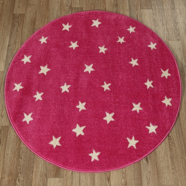 Ковер Funky Top Starf pink круг