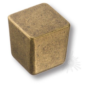 Ручка кнопка 8151-831, материал Замак, отделка Бронза, 25*25*25 мм