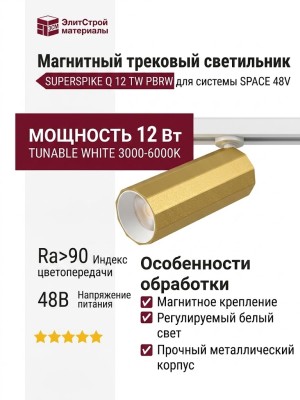Магнитный трековый светильник SUPERSPIKE Q 12 TW PBRW