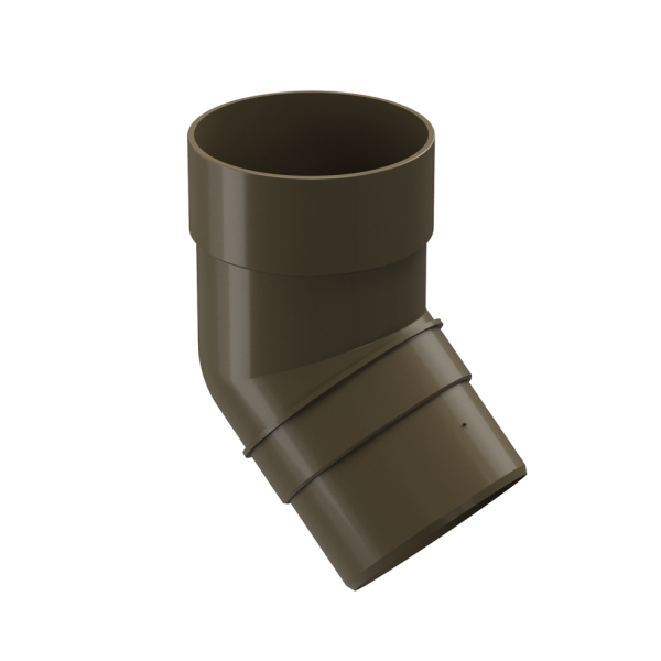 Колено 45˚ для водостока Docke Premium, цвет Каштан