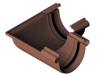 Угол желоба 90°, Альта-Профиль, Элит Коричневый