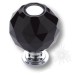 Ручка кнопка 0737-520-2-BLACK, материал Латунь Стекло, отделка Хром Стекло, 50*d=38 мм