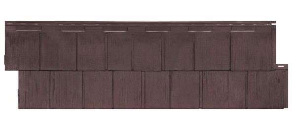 Фасадная панель T-Сайдинг, Щепа Пихта ЭКО-1 Браун