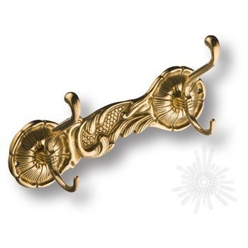 Вешалка БАРОККО 00101, материал Латунь, отделка Латунь, 100*230 мм