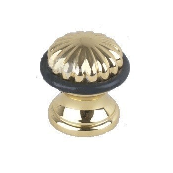 Ограничитель напольный С52000L BRIGHT BRASS, материал Латунь, отделка Золото, 41*41 мм