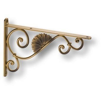 Полкодержатель (комплект 2шт.) BAROCCO-C OTT/ANT, материал Замак, отделка Латунь, 20*165*240 мм