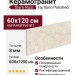 Staro Rizzi Taj Sand Polished 60x120 УТ-00000638