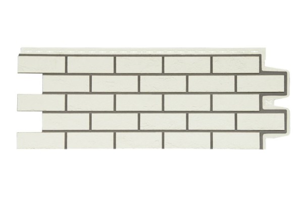 Фасадная панель Grand Line, Старинный кирпич Design, Молочный