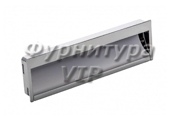 Ручка врезная 374B10 4F, материал Замак, отделка Хром, 180*54*16 мм