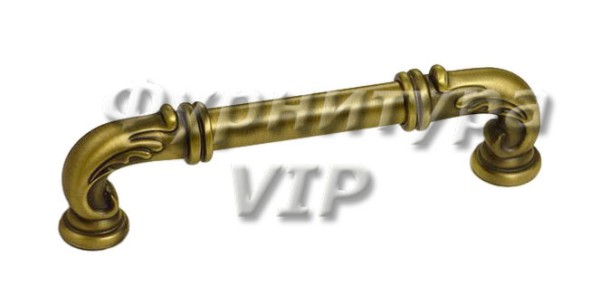 Ручка скоба LEON-01-14 128 мм бронза, материал Замак, отделка Бронза, 136*19*39 мм