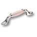 Ручка скоба 1640-51-96-PINK, материал Замак Керамика, цвет Розовый, отделка Керамика Никель
