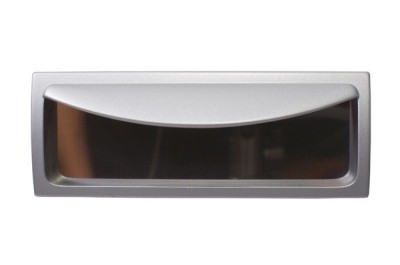 Ручка-скоба врезная 8.986.0096.42, материал Замак, отделка Алюминий, 131x50x13 (86x40x130) мм