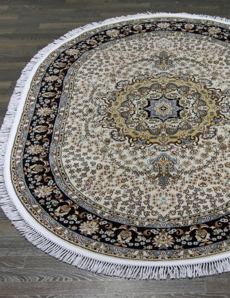 Ковер Shahreza d202 cream-navy овал