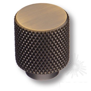 Ручка кнопка 1965 0008 ABM, материал Алюминий, отделка Бронза, 25*d=20 мм