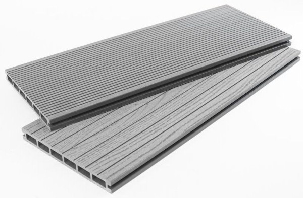 Террасная доска ДПК - ДеревоПласт DP Standart+ в оттенке серый