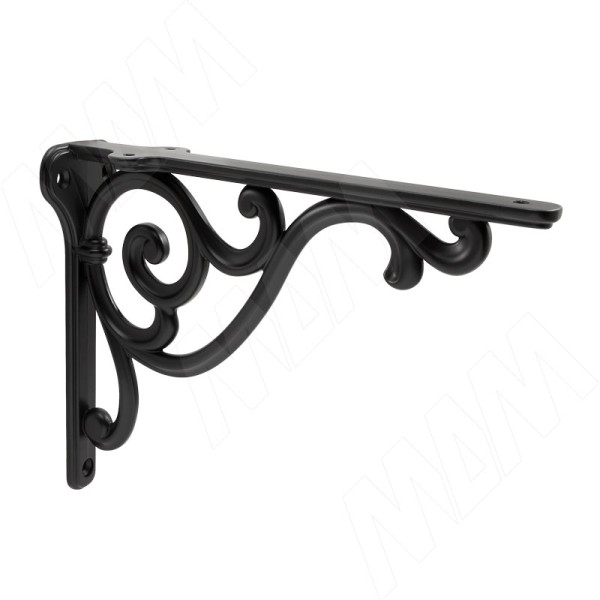 Менсолодержатель для деревянных полок WRM.800.200.00N4, материал Металл, цвет Чёрный, отделка Черный, 200*140 мм