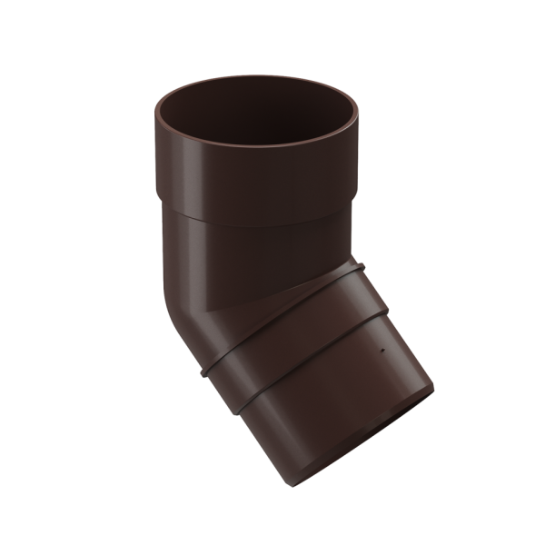 Колено 45˚ для водосточной трубы Docke Premium, цвет Шоколад