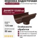Воронка Альта-профиль Элит Коричневая