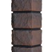 Угол наружный Grand Line, Колотый Камень Design Plus, Трюфель (черный шов)