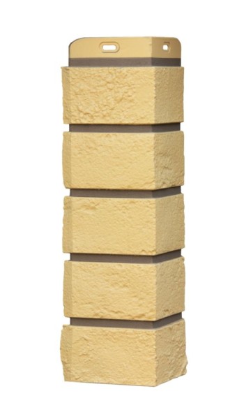 Угол Grand Line, Состаренный кирпич Design Plus, Ваниль (Шов темно-бежевый)