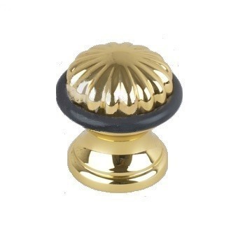 Ограничитель напольный 52000 GOLD PLATED, материал Латунь, отделка Золото, 41*41 мм