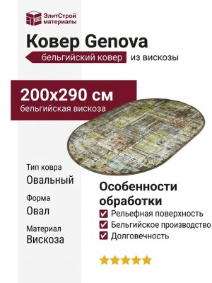 Ковер Genova 38405-7292/71 овал 200x290