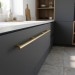 Ручка скоба SYSTEM 8807 0576 GL, материал Алюминий, отделка Золото, 32*10*626 мм