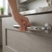 Ручка скоба RING-08 224 мм 900-08-224, материал Замак, отделка Хром, 245*22*33 мм