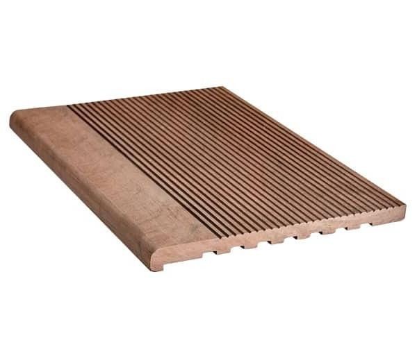 Ступень из ДПК Dortmax, цвет кофе