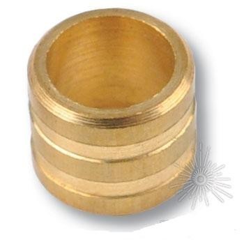Втулка к полкодержателю 00551 , материал Латунь, отделка Латунь, 7,5 мм; d=9(6,9) мм